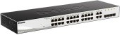 Коммутатор/ DGS-1210-28/F Smart L2 Switch 24х1000Base-T, 4хCombo 1000Base-T/SFP, Compact CLI