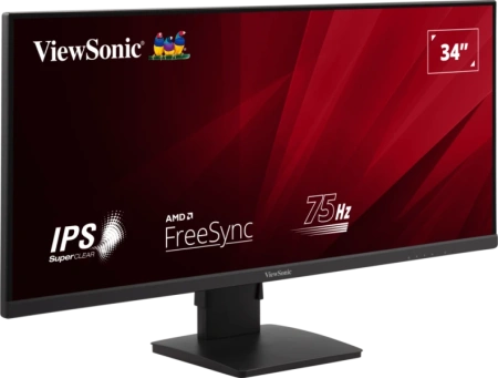 ViewSonic 34" VA3456-MHDJ IPS, 3440x1440, 4ms, 420cd/m2, 178°/178°, 4000:1, 50Mln:1, 75Hz, HDMI*2, DP, колонки, HDR10, Frameless, HAS, Tilt, Swivel, A недорого