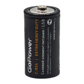 Батарейка GoPower R14 C Shrink 2 Heavy Duty 1.5V (2/24/288) (24 шт.)