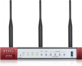 Межсетевой экран/ ZYXEL ATP100W Wireless Firewall, 2xWAN GE (1xRJ-45 and 1xSFP), 4xLAN / DMZ GE, 802.11a / b / g / n / ac (2.4 and 5 GHz), 1xUSB3.0, AP Controller (8 / 24), Sandbox and Botnet Filter, with a Gold subscription for 1 year (full UTM-functiona