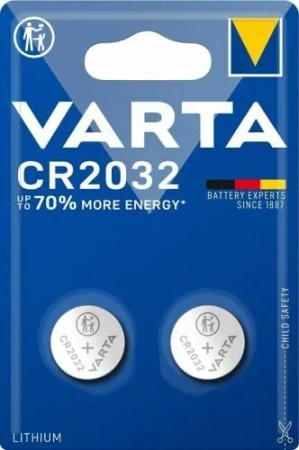 Батарейка Varta ELECTRONICS CR2032 BL2 Lithium 3V (6032) (2/20/200) (2 шт.) в Москве