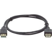 Кабель USB-A 2.0 вилка-розетка, 3 м