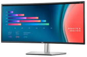 Dell 34"   U3421WE Curved LCD S/BK ( IPS; 21:9; 300 cd/m2; 1000:1; 3440x1440; 5ms; 178/178; 2xDP1.4, 2xHDMI2.0, USB-C, USB-C Downstream, 5xUSB 3.2(Gen