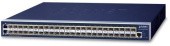 коммутатор/ PLANET L3 46-Port 100/1000BASE-X SFP + 2-Port Gigabit TP/SFP combo + 4-Port 10G SFP+ Managed Switch W/ 48V Redundant Power (AC+DC Power Redundant, Cybersecurity features, Hardware Layer3 OSPFv2 and IPv4/IPv6 Static Routing