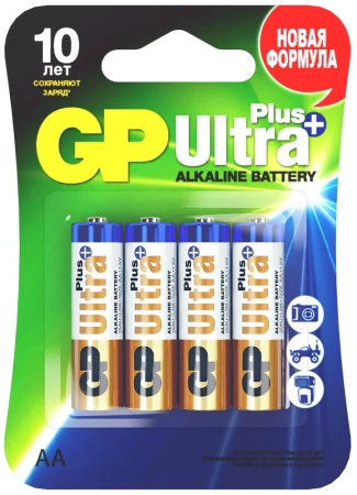 Алкалиновые батарейки GP Ultra Plus Alkaline 24А AАA - 4 шт. на блистере (4 шт.) в Москве