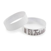 Этикетки в виде браслета полипропилен 25х279мм белый/ Wristband cartridge, 25mm*178mm, 300pcs/Roll, Pediatric - White