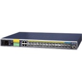 коммутатор/ PLANET IGS-6325-20S4C4X IP30 19" Rack Mountable Industrial L3 Managed Core Ethernet Switch, 14*100/1G SFP with 4 shared 10/100/1000T + 10*1G/2.5G SFP + 4*10G SFP+ (-40 to 75 C, AC + 2 DC, DIDO), ERPS Ring, 1588, Modbus TCP, Cybersecurity featu