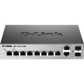 Коммутатор/ DGS-1100-10/ME Managed L2 Metro Ethernet Switch 8х1000Base-T, 2хCombo 1000Base-T/SFP, Surge 6KV, CLI