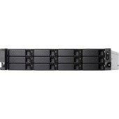 Enterprise QNAP TS-h1283XU-RP-E2236-128G 12-Bay NAS( 12x2.5"/3.5" SATA HDD/SSD), Intel Xeon E-2236 6-core 3.4 GHz (up to 4.8 GHz), 128 GB ECC DDR4 (4 