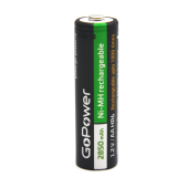 Аккумулятор бытовой GoPower HR6 AA BL2 NI-MH 2850mAh (2/20/240) блистер (2 шт.)