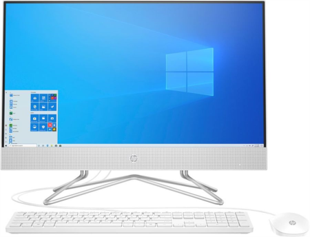 HP 24-df0019ur NT 23.8" FHD(1920x1080) AMD Ryzen3 3250U, 4GB DDR4 2400 (1x4GB), SSD 128Gb, AMD Integrated Graphics, noDVD, kbd&mouse wired, HD Webcam, в Москве