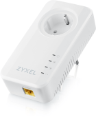 Адаптер/ ZYXEL PLA6457-EU0201F Set of two Powerline adapters Zyxel PLA6457 with built-in socket, G.hn Wave 2 (up to 2400 Mbps), 1xLAN GE