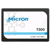 Micron SSD 7300 MAX, 1600GB, U.2(2.5" 7mm), NVMe, PCIe 3.0 x4, 3D TLC, R/W 3000/1550MB/s, IOPs 396 000/135 000, TBW 9000, DWPD 3.1 (12 мес.)