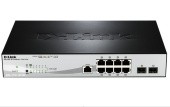 Сетевой коммутатор/ Managed Gigabit Switch with 8 10/100/1000Base-T PoE + 2 SFP Ports