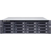 ENTERPRISE QNAP TS-h1677XU-RP-3700X-32G QuTS hero NAS RAID, 16 3.5 "/ 2.5" bays, 2 GbE RJ-45 ports, 2 10 GbE SFP + ports, rackmount, 2 power supplies.