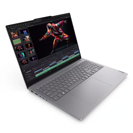 Ноутбук/ Lenovo Yoga Pro 9 16IMH9 16"(3200x2000 mini LED)/Touch/Intel Core Ultra 9 185H(2.3Ghz)/65536Mb/1024SSDGb/noDVD/Ext:nVidia GeForce RTX4070(8192Mb)/Cam/BT/WiFi/84WHr/war 1y/2.05kg/luna grey/Win11Home + 170W, RU kbd