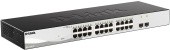 Коммутатор/ DGS-1210-26/F Smart L2 Switch 24х1000Base-T, 2х1000Base-X SFP, Compact CLI