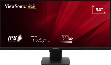 ViewSonic 34" VA3456-MHDJ IPS, 3440x1440, 4ms, 420cd/m2, 178°/178°, 4000:1, 50Mln:1, 75Hz, HDMI*2, DP, колонки, HDR10, Frameless, HAS, Tilt, Swivel, A в Москве