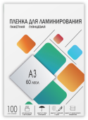 Пленка для ламинирования A3, 303х426 (60 мкм) глянцевая 100шт, ГЕЛЕОС [LPA3-60] Пленка 303х426 (60 мик) 100 шт.