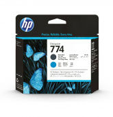 HP 774 Matte Black/Cyan Printhead Печатающая головка