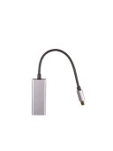 Кабель-переходник/ Кабель-переходник USB 3.1 Type-C -->RJ-45 1000Mbps Ethernet, Aluminum Shell, 0.15м VCOM <DU320M>