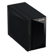 ASUSTOR AS3302T 2-Bay NAS/MPl/Cel 1.4GHz Quad Core/2GBDDR4/noHDD,LFF(HDD,SSD),/1x1GbE(LAN)/3xUSB3.2; 90IX01I0-BW3S00