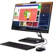 Моноблок/ Lenovo IdeaCentre AIO 3 24ALC6   23.8"(1920x1080 IPS)/AMD Ryzen 3 7330U(2.3Ghz)/8192Mb/256SSDGb/noDVD/Int:AMD Radeon/Cam/BT/WiFi/war 1y/6.81kg/black/noOS + RU kbd, mouse USB