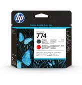 HP 774 Matte Black/Chromatic Red Printhead Печатающая головка