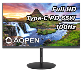 27'' AOPEN 27SH2Ebmihux IPS, 1920x1080, 1 / 4ms, 250cd, 100Hz, 1xHDMI(1.4) + 1xType-C(65W) + Audio out, Speakers 1Wx2, FreeSync, H.Adj. 80   (by ACER)