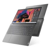 Ноутбук/ Lenovo Yoga Slim 6 14IRH8 14"(2240x1400 IPS)/Intel Core i7 13700H(2.4Ghz)/16384Mb/512SSDGb/noDVD/Int:Intel Iris Xe Graphics/Cam/BT/WiFi/65WHr/war 1y/1.35kg/misty grey/Win11Home + 65W, RU kbd