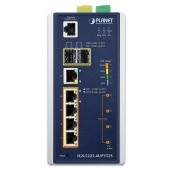 коммутатор/ PLANET IP30 Industrial L2+/L4 4-Port 60W 1000T Ultra PoE+ 1-Port 1000T + 2-port 100/1000X SFP Full Managed Switch (-40 to 75 C, dual redundant power input on 48~56VDC terminal block, DIDO, ERPS Ring Supported, 1588)