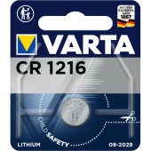 Батарейка Varta ELECTRONICS CR1216 BL1 Lithium 3V (6216) (1/10/100) (1 шт.)