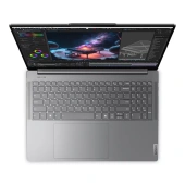 Ноутбук/ Lenovo Yoga Pro 9 16IMH9 16"(3200x2000 mini LED)/Touch/Intel Core Ultra 9 185H(2.3Ghz)/65536Mb/1024SSDGb/noDVD/Ext:nVidia GeForce RTX4070(8192Mb)/Cam/BT/WiFi/84WHr/war 1y/2.05kg/luna grey/Win11Home + 170W, RU kbd