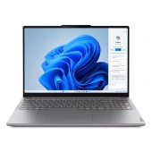 Ноутбук/ Lenovo Yoga Pro 9 16IMH9 16"(3200x2000 mini LED)/Touch/Intel Core Ultra 9 185H(2.3Ghz)/65536Mb/1024SSDGb/noDVD/Ext:nVidia GeForce RTX4070(8192Mb)/Cam/BT/WiFi/84WHr/war 1y/2.05kg/luna grey/Win11Home + 170W, RU kbd