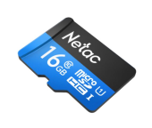 Netac P500 Standard 16GB MicroSDHC U1/C10 up to 90MB/s, retail pack card only