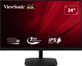 Viewsonic 23.8" VA2432-H IPS LED, 1920x1080, 4ms, 250cd/m2, 178°/178°, 50Mln:1, D-Sub, HDMI, 75Hz, Frameless, VESA, Tilt, Black