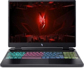 Ноутбук/ ACER Nitro AN16-41-R90W 16"(1920x1200 (матовый) IPS)/AMD Ryzen 7 7735HS(3.2Ghz)/16384Mb/1024PCISSDGb/noDVD/Ext:nVidia GeForce RTX4060(8192Mb)/Cam/BT/WiFi/50WHr/war 1y/2.4kg/Black/NoOS