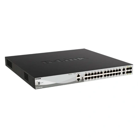 Коммутатор/ DGS-3130-30PS Managed L3 Stackable Switch 24x1000Base-T PoE, 2x10GBase-T, 4x10GBase-X SFP+, PoE Budget 370W (740W with DPS-700), Surge 6KV, CLI, 1000Base-T Management, RJ45 Console, USB, RPS, Dying Gasp недорого