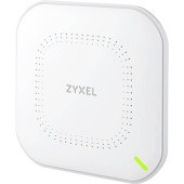 Точка доступа/ Zyxel NebulaFlex NWA90AX Hybrid Access Point, WiFi 6, 802.11a/b/g/n/ac/ax (2.4 & 5 GHz), MU-MIMO, 2x2 antennas, up to 575+1200 Mbps, 1xLAN GE, PoE , 4G/5G protection, PSU included