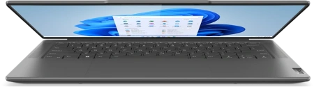 Ноутбук/ Lenovo Yoga Pro 7 14AHP9 14.5"(3072x1920 IPS)/AMD Ryzen 7 8845HS(3.8Ghz)/16384Mb/1024SSDGb/noDVD/Int:AMD Radeon 780M/Cam/BT/WiFi/73WHr/war 1y/1.49kg/luna grey/Win11Home + 140W, RU kbd