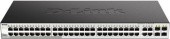 Коммутатор/ DGS-1210-52MP/F Smart L2 Switch 48х1000Base-T PoE, 4хCombo 1000Base-T/SFP, PoE Budget 370W, Compact CLI