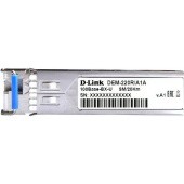 Трансивер/ 220R/20KM WDM SFP Transceiver, 100Base-BX-U, Simplex LC, Single-mode, TX: 1310mn, RX: 1550nm, 20KM