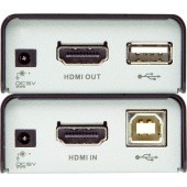 Удлинитель,  HDMI, 60 метр., 2xHDMI+RJ45, F, без шнуров, 2xБ.П. 220> 5.3V, (по витой паредо 4kx2k 60HzHDTV /1080i/1080p/ HDMI USB EXTENDER W/EU ADP.