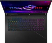 Ноутбук/ ASUS ROG Strix SCAR 18 G834JZR-N6072 18"(2560x1600 (матовый, 240Hz, 3ms) IPS)/Intel Core i9 14900HX(2.39Ghz)/32768Mb/1024PCISSDGb/noDVD/Ext:nVidia GeForce RTX4080(12288Mb)/Cam/BT/WiFi/90WHr/war 1y/3.1kg/Off Black/DOS