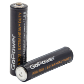 Батарейка GoPower R03 AAA BL4 Heavy Duty 1.5V (4/48/576) блистер (4 шт.)