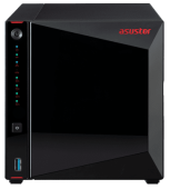 ASUSTOR AS5304T 4-Bay NAS/Media player/Intel Celeron J4105 1.5GHz, up to 2.5 GHz(Quad-Core), 4GB SO-DIMM DDR4, noHDD(HDD,SSD),/2x2,5GbE(LAN)/3xUSB3.2,HDMI/4ip camera license ; 90IX0181-BW3S10