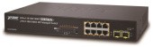 коммутатор/ PLANET IPv4/IPv6, 8-Port Managed 802.3at POE+ Gigabit Ethernet Switch  + 2-Port 100/1000X SFP (120W)