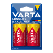 Батарейка Varta LONGLIFE MAX POWER (MAX TECH) LR20 D BL2 Alkaline 1.5V (4720) (2/20/100) (2 шт.)