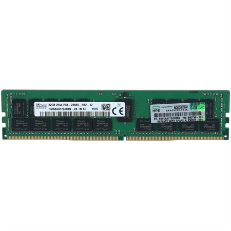 HPE 32GB PC4-2666V-R (DDR4-2666) Dual-Rank x4 memory for Gen10 (1st gen Xeon Scalable), equal 850881-001, Replacement for 815100-B21, 840758-091 в Москве