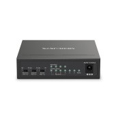 Коммутатор/ 6-Port 10/100 Mbps Desktop Switch with 4-Port PoE+ PORT: 4? 10/100 Mbps PoE+ Ports, 2? 10/100 Mbps Non-PoE Ports SPEC: Compatible with 802.3af/at PDs, 40 W PoE Power, Desktop Steel Case, Wall Mounting FEATURE: Extend Mode for 250m PoE Transmit